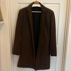 Classy Brown Suede Men’s Long Jacket